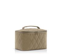 reisenthel cometic case Rhombus Olive - quadratischer Kulturbeutel, Gepäckorganisator, Kosmetiktasche