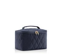 reisenthel Cosmetic case Rhombus Midnight Gold - quadratischer Kulturbeutel, Gepäckorganisator, Kosmetiktasche
