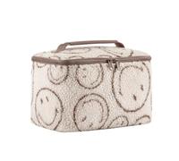 reisenthel Cosmetic case Smiley® Teddy Chocolate - quadratischer Kulturbeutel, Gepäckorganisator, Kosmetiktasche