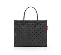 reisenthel daily shopper glossy dots black - Moderner, geradliniger Shopper für jeden Anlass - praktische Handtasche, groß genug für Ihre Einkäufe und Ihre Alltagsgegenstände