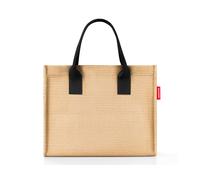 reisenthel daily shopper raffia black - Moderner, geradliniger Shopper für jeden Anlass - praktische Handtasche, groß genug für Ihre Einkäufe und Ihre Alltagsgegenstände