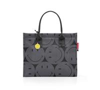 reisenthel daily shopper smiley grey - Moderner, geradliniger Shopper für jeden Anlass - praktische Handtasche, groß genug für Ihre Einkäufe und Ihre Alltagsgegenstände