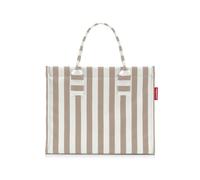 reisenthel daily shopper summerstripes coffee - Moderner, geradliniger Shopper für jeden Anlass - praktische Handtasche, groß genug für Ihre Einkäufe und Ihre Alltagsgegenstände