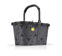 Reisenthel Einkaufskorb 22 Liter CARRYBAG SMILEY GREY, 48 x 29 cm - Grau - Polyester - Aluminium - faltbar - mit Griff