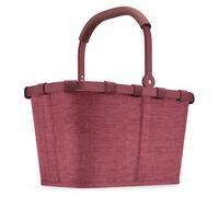 Reisenthel Einkaufskorb 22 Liter CARRYBAG TWIST MAROON, 48 x 29 cm - Rot - Polyester - Aluminium - faltbar - mit Griff