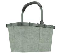 Reisenthel Einkaufskorb 22 Liter CARRYBAG TWIST SAGE, Grün - 48 x 29 cm - Polyester - Aluminium - faltbar - mit Griff