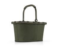 Reisenthel Einkaufskorb 5 Liter CARRYBAG XS CORD DARK MATCHA, 33 x 21 cm - Dunkelgrün - Polyester - Aluminium - faltbar - mit Griff