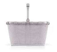 reisenthel carrybag Cord Grey - Stabiler Einkaufskorb mit viel Stauraum und praktischer Innentasche - Elegantes und wasserabweisendes Design