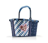 reisenthel carrybag frame Bavaria 6 blau - Stabiler Einkaufskorb mit viel Stauraum und praktischer Innentasche - Elegantes und wasserabweisendes Design