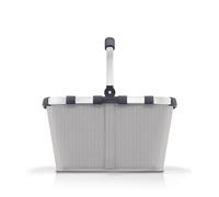 Reisenthel Einkaufskorb Carrybag herringbone sand, Hellgrau, Textil, 22 L, quadratisch, 49x29x28 cm, Freizeit, Koffer & Taschen, Einkaufskörbe