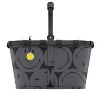 Reisenthel Einkaufskorb Carrybag smiley grey, Anthrazit, Textil, 22 L, 48x29x28 cm, Nur In Filialen Erhältlich