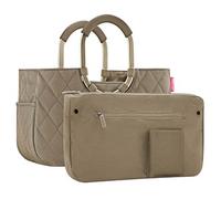 reisenthel® Einkaufskorb loopshopper M Kunstfaser frame rhombus olive St.