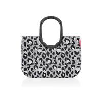 Reisenthel Einkaufstasche Carrybag frame leo nero, Mehrfarbig, Textil, 46x34.5x25 cm, großes Hauptfach, Freizeit, Koffer & Taschen, Einkaufstaschen