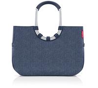 reisenthel loopshopper L in Herringbone Dark Blue (25 Liter), Einkaufstasche
