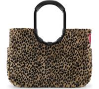 reisenthel Einkaufstasche LOOPSHOPPER L Kunststoff 48,5 x 28,5 x 6,5 cm leo fake fur Braun/Schwarz