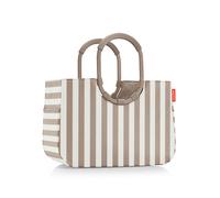 Reisenthel Einkaufstasche Loopshopper L summerstripes coffee, Creme, Textil, 25 L, 46x34.5x25 cm, großes Hauptfach, Freizeit, Koffer & Taschen, Einkaufstaschen
