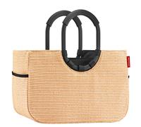 reisenthel Einkaufstasche loopshopper M - frame raffia black - raffia black 12 Liter Beige