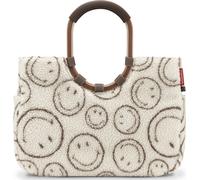 reisenthel Einkaufstasche LOOPSHOPPER Synthetikfaser Metall Textil Recycling-Material 33 x 48 x 14 cm smiley® teddy chocolate
