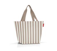 Reisenthel Einkaufstasche Shopper M summerstripes coffee, Creme, Textil, 15 L, 51x30.5x26 cm, großes Hauptfach, Freizeit, Koffer & Taschen, Einkaufstaschen