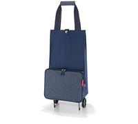 reisenthel Faltbarer Einkaufstrolley 66 cm herringbone dark blue (HK4113) blau