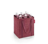 Reisenthel Flaschentasche BOTTLEBAG TWIST MAROON, 24 x 28 cm - Rot - Polyester - faltbar - mit 9 Fächern