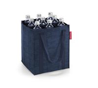 Reisenthel Flaschentasche BOTTLEBAG TWIST NAVY, 24 x 28 cm - Blau - Polyester - faltbar - mit 9 Fächern