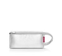 reisenthel foldcase MN7088 silver crackle - Kosmetiktasche mit 2,5l Volumen aus recycelten PET-Flaschen - Hochwertig - Öffnung mit Reissverschluss - B 23 x H 11 x T 11 cm