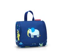 reisenthel toiletbag S Kids IO4066 ABC Friends Blue Kulturbeutel f?r Kinder mit 1,5l Volumen Aufklappbar mit Haken zum Aufh?ngen Mit Namensschild innen B 18,5 x H 16 x T 7 cm