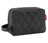 Reisenthel Kosmetiktasche 3 Liter COSMETICPOUCH RHOMBUS BLACK, Schwarz - Polyester - 26 x 17 cm - mit Reißverschluss