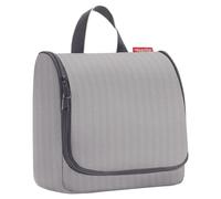 Reisenthel Kosmetiktasche 3 Liter TOILETBAG HERRINGBONE GREY, 23 x 20 cm - Grau - Schwarz - Polyester - wasserabweisend