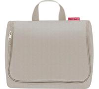 Reisenthel Kosmetiktasche 4 Liter TOILETBAG XL HERRINGBONE SAND, 28 x 23 cm - Sandfarben - Polyester - wasserabweisend
