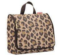 Reisenthel Kosmetiktasche 4 Liter TOILETBAG XL XL LEO MACCHIATO, Braun - Beige - 28 x 23 cm - Polyester - wasserabweisend