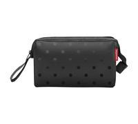 Reisenthel Kosmetiktasche 4 Liter TRAVELCOSMETIC GLOSSY DOTS BLACK, 26 x 18 cm - Schwarz - Polyester - wasserabweisend - mit Handschlaufe