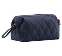 Reisenthel Kosmetiktasche 4 Liter TRAVELCOSMETIC RHOMBUS MIDNIGHT GOLD, Blau - Polyester - 26 x 18 cm - wasserabweisend - mit Handschlaufe