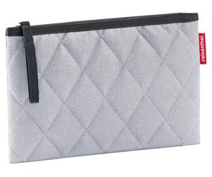 Reisenthel Kosmetiktasche CASE RHOMBUS LIGHT GREY, 24 x 17 cm - Hellgrau - Schwarz - Polyester - wasserabweisend