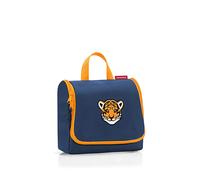 reisenthel toiletbag Kids Tiger Navy Blau Kinder Kulturbeutel für Jungen und Mädchen aus wasserabweisendem Polyestergewebe mit 3 Liter Volumen - Maße (B x H x T in cm): 23 x 20 x 10