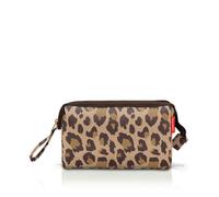 reisenthel travelcosmetic - Starke robuste und praktische Reisekosmetiktasche, Handschlaufe, wasserabweisendes Material, Couleur:Leo Macchiato