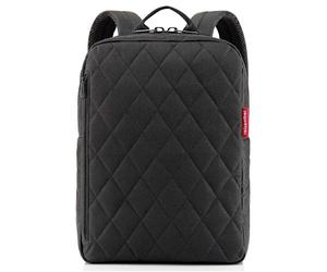 reisenthel Laptoprucksack »classic backpack M rhombus black« 33,0 cm (13 Zoll) Polyester au schwarz, 28x39x12 cm