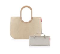 reisenthel Loopshopper L Cord Sand + Organizer Herringbone Sand - Funktionaler Taschen-Organizer: Für noch mehr Ordnung in Ihrer reisenthel Handtasche