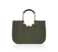 reisenthel loopshopper L forest gold - Stabile Tasche mit praktischen Fächern aus recycelten PET-Flaschen - Charmantes und wasserabweisendes Design