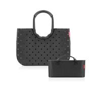 reisenthel Loopshopper L Frame Glossy dots Black + Organizer Black - Funktionaler Taschen-Organizer: Für noch mehr Ordnung in Ihrer reisenthel Handtasche