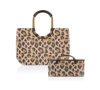 reisenthel Loopshopper L Frame Leo Macchiato + Organizer Leo Macchiato - Funktionaler Taschen-Organizer: Für noch mehr Ordnung in Ihrer reisenthel Handtasche