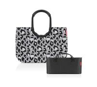 reisenthel Loopshopper L Frame Leo Nero + Organizer Black - Funktionaler Taschen-Organizer: Für noch mehr Ordnung in Ihrer reisenthel Handtasche