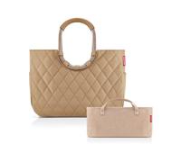 reisenthel Loopshopper L Frame Rhombus Ginger + Organizer Twist Coffee - Funktionaler Taschen-Organizer: Für noch mehr Ordnung in Ihrer reisenthel Handtasche