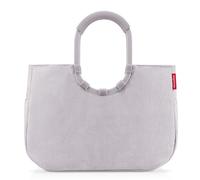 reisenthel loopshopper L cord grey - Stabile Tasche mit praktischen Fächern aus recycelten PET-Flaschen - Charmantes und wasserabweisendes Design