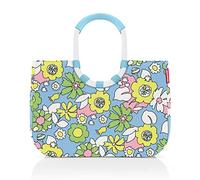 reisenthel loopshopper L Stabile Tasche mit praktischen Fächern aus recycelten PET-Flaschen Charmantes und wasserabweisendes Design, Farbe:florist lagoon