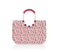 reisenthel loopshopper L Stabile Tasche mit praktischen Fächern aus recycelten PET-Flaschen Charmantes und wasserabweisendes Design, Farbe:signature sunset