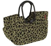 Reisenthel loopshopper L, Stoffbeutel, Schwarz, Braun, Aluminium, Muster, Punktmuster, 25 l