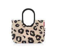 reisenthel loopshopper L teddy leo cream - Stabile Tasche mit praktischen Fächern aus recycelten PET-Flaschen - Charmantes und wasserabweisendes Design