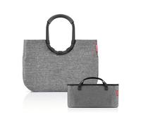 reisenthel Loopshopper L Twist Silver + Organizer Twist Silver - Funktionaler Taschen-Organizer: Für noch mehr Ordnung in Ihrer reisenthel Handtasche